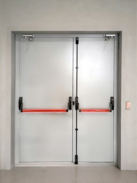 Дверь с ручками push-bar