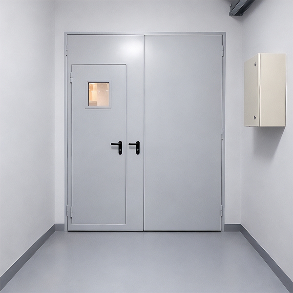 Ворота с дверью и окном